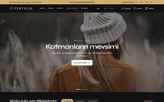 Gece teması ekran görüntüsü