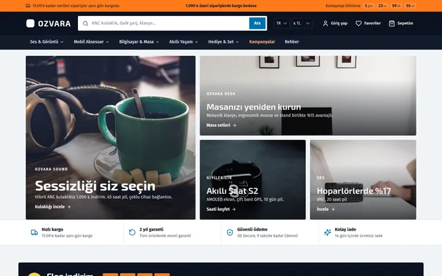 Teknoloji teması ekran görüntüsü